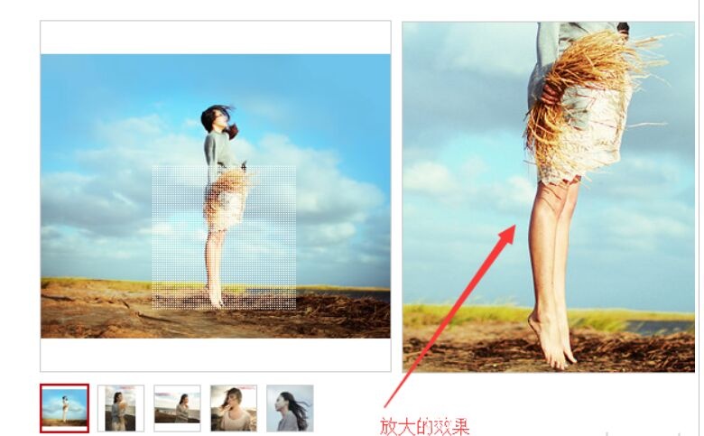 产品图片放大展示效果