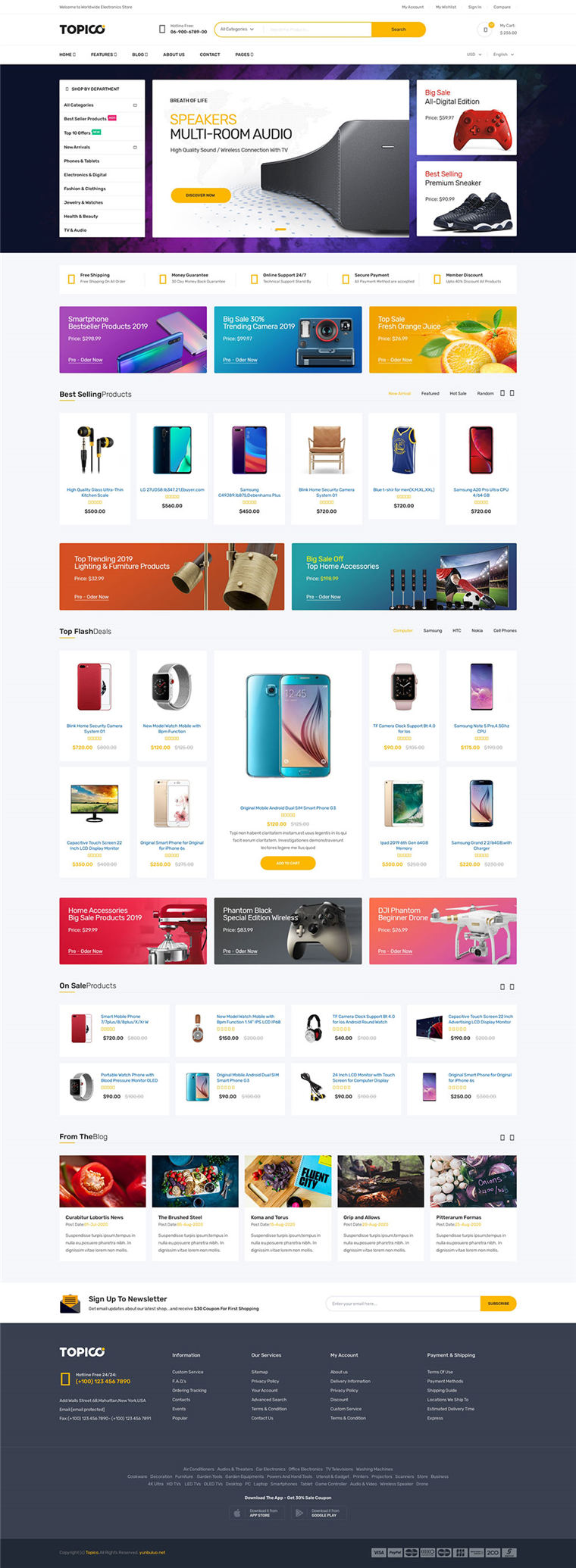 多用途web电商线上商城网站项目WordPress网站模板预览图