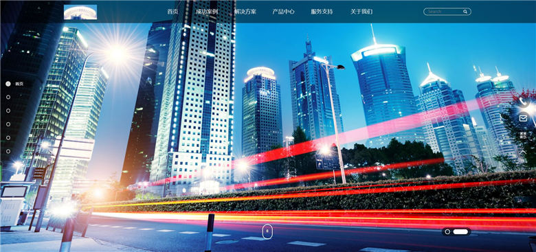 响应式滚屏式高端电子机械企业Wordpress模板主题演示图