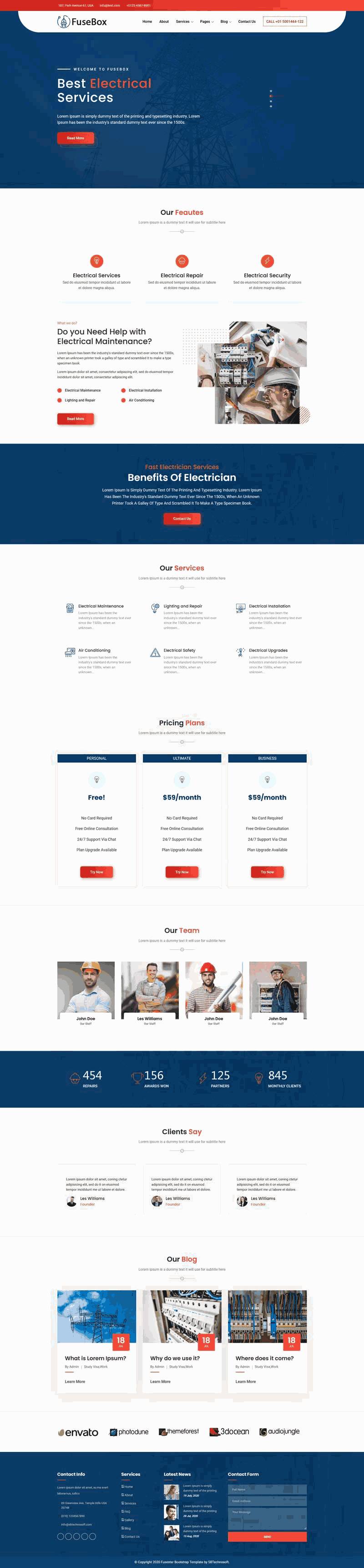工业电力公司网站前端Wordpress模板(带手机版)效果图