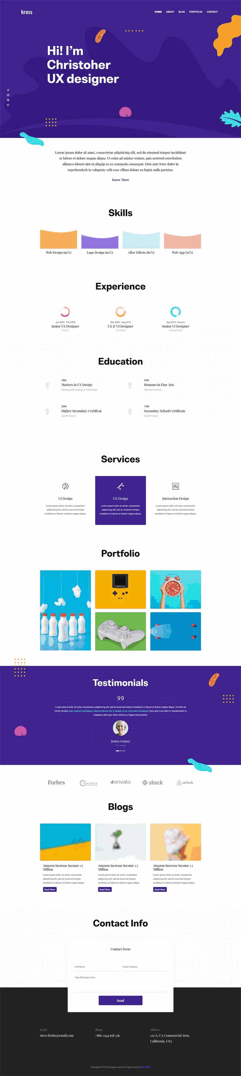 创意的品牌设计网站通用Wordpress模板(带手机版)效果图