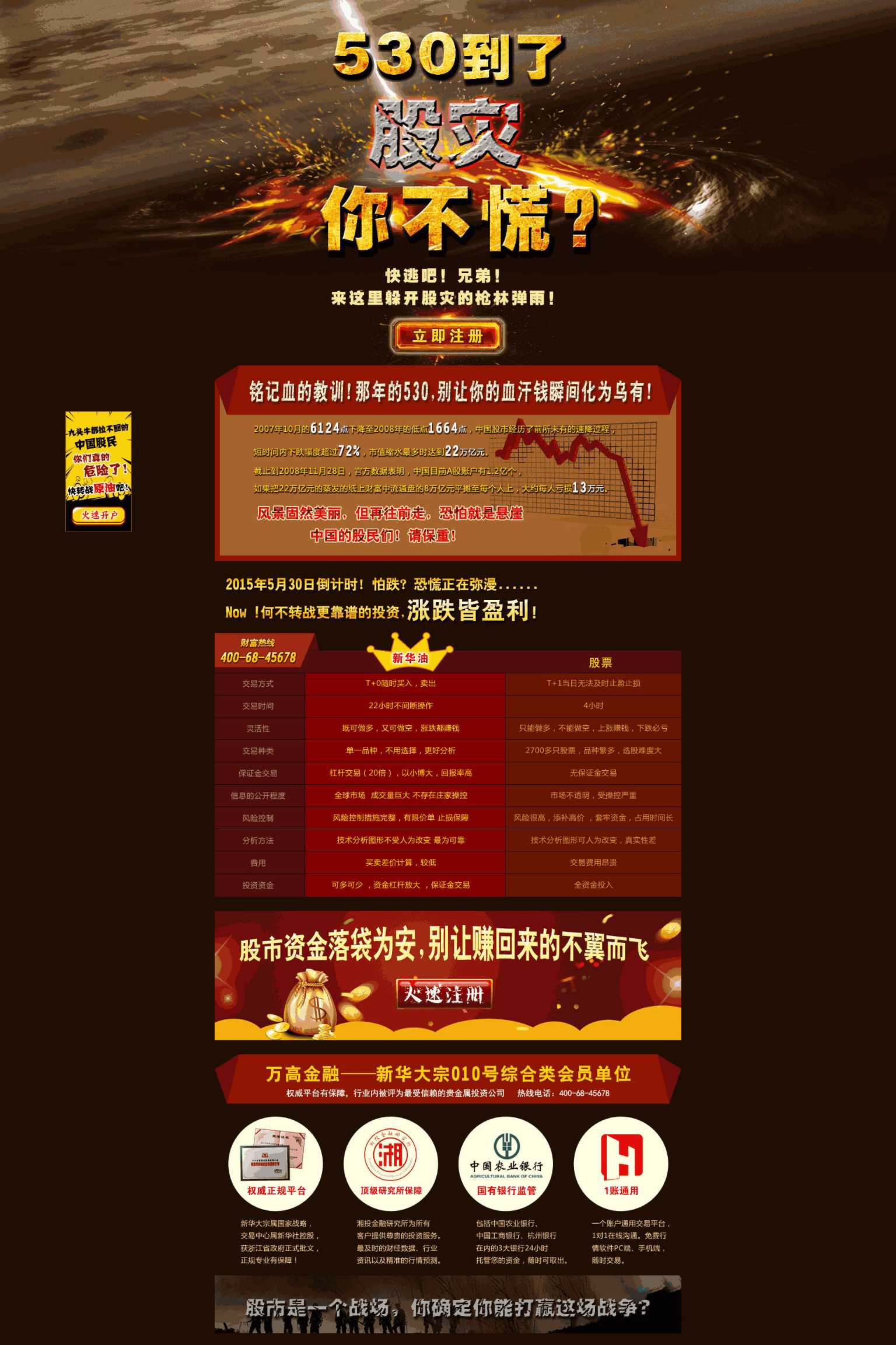 期货券商宣传页面Wordpress模板(含手机站)效果图