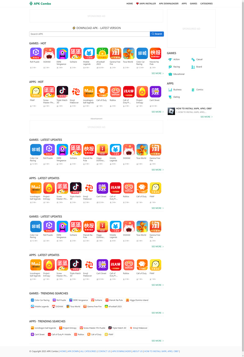 APP软件APK下载站英文WordPress模板截图
