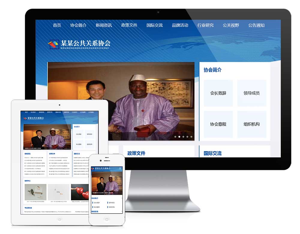 公共关系协会网站Wordpress模板预览图